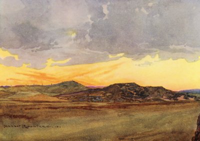 Golfplätze: Prestwick, Rückblick auf die "Alpen" von Harry (1878 1950) Rountree
