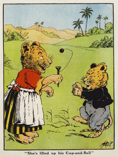 "Sie hat seinen Becher-und-Ball aufgehoben" von Harry B Neilson
