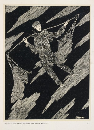 Sternengespräch. "Wie läuft dein Geschäft, Wassermann, in dieser frostigen Nacht?" von Harry Clarke