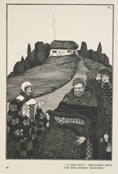Was der alte Mann tut, ist immer richtig. "Das gefällt mir!" riefen beide Engländer zusammen. von Harry Clarke