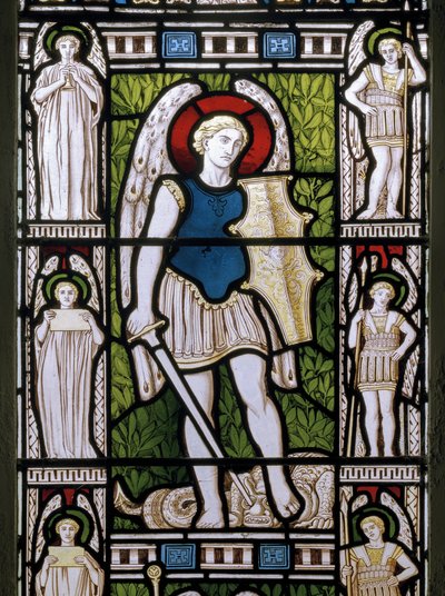 Minley, St. Andrew, James Powell & Sons, Harry Ellis Wooldridge, Erzengel Michael, 1870 von Harry Ellis Wooldridge