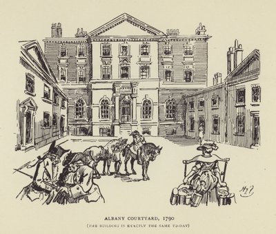 Albany Innenhof, 1790, Das Gebäude ist heute genau dasselbe von Harry Furniss