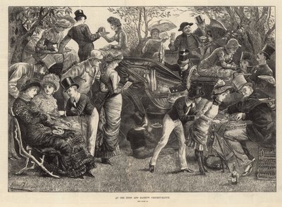 Beim Cricketspiel Eton gegen Harrow von Harry Furniss