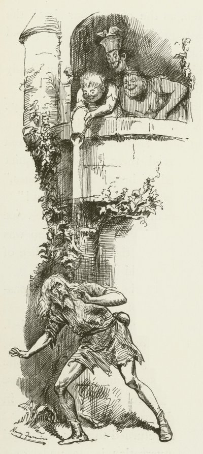 Illustration für Sylvie und Bruno von Lewis Carroll von Harry Furniss