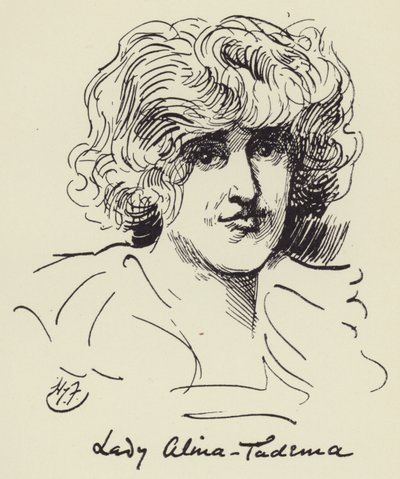 Lady Alma Tadema von Harry Furniss