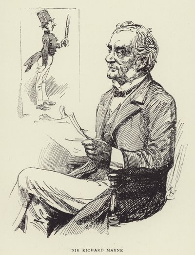 Sir Richard Mayne von Harry Furniss