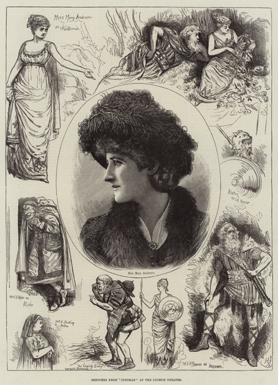 Skizzen von Ingomar im Lyceum Theatre von Harry Furniss