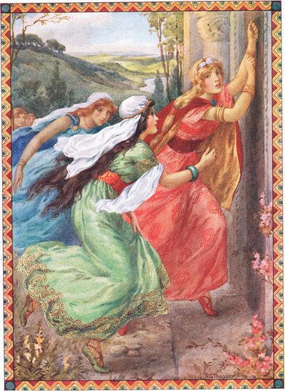 Emer erreichte zuerst die Tür (aus The Champions Portion) von Harry George Theaker