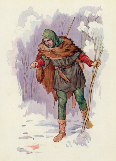 "Ha!" rief Herbert der Ranger, "hier wurde jemand getötet!" von Harry George Theaker