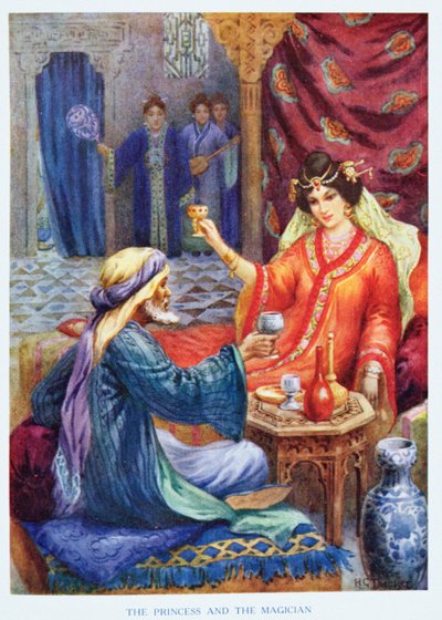 Die Prinzessin und der Magier, Illustration aus 