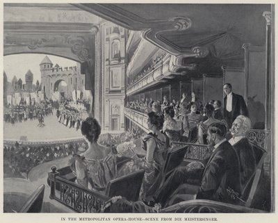 In der Metropolitan Opera, Szene aus Die Meistersinger von Harry Grant Dart