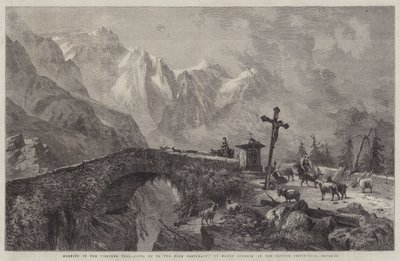 Morgen im Viescher Thal, auf dem Weg zur Hochweide von Harry John Johnson
