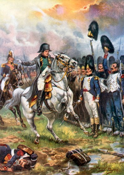 Napoleon und die kaiserliche Garde. Schlacht von Waterloo von Harry Payne