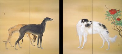 Europäische Hunde von Hashimoto Kansetsu