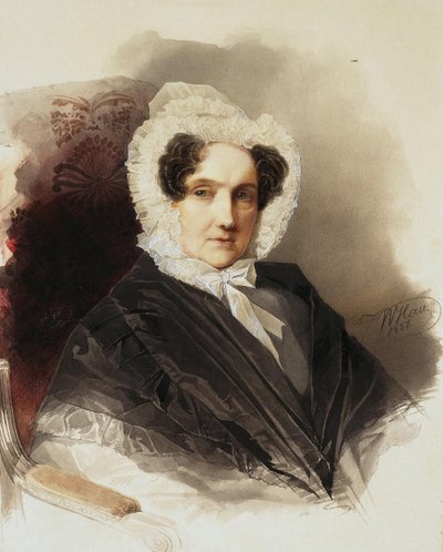 Porträt der Gräfin Anna Vladimirovna Bobrinskaya 1769-1846, 1837 von Hau