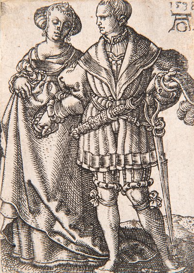 Aus der Serie Die kleinen Hochzeitstänzer, 1538 von Heinrich Aldegrever