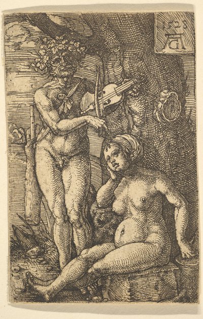 Orpheus und Eurydike, 1528 von Heinrich Aldegrever