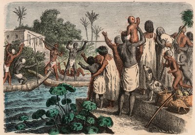 Antikes Ägypten: Wasserstechen, 1866 von Heinrich Leutemann