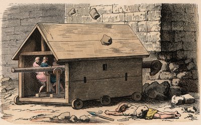 Rammbock, Belagerungsmaschine von Heinrich Leutemann