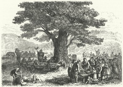 Fest im alten Deutschland (Stich) von Heinrich Leutemann