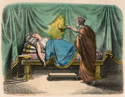 Griechenland zur Zeit der Republiken: Bett von Heinrich Leutemann
