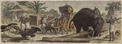Szene in Bengalen, Indien von Heinrich Leutemann