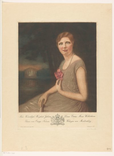 Porträt von Prinzessin Juliana von Heinrich M. Krabbé (signed by artist)