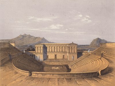 Antikes griechisches Theater, Segesta, Sizilien von Heinrich Strack