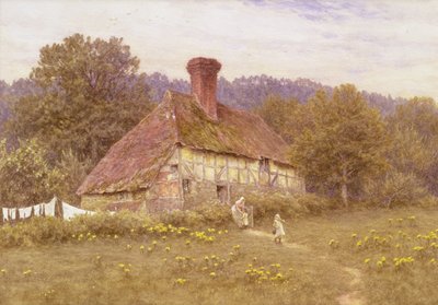 Ein Cottage in der Nähe von Blackdown, Sussex von Helen Allingham