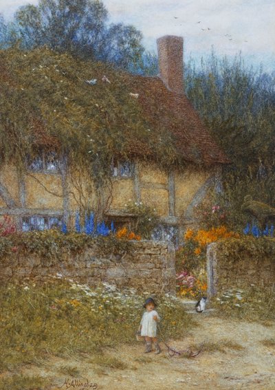 Ein Cottage in der Nähe von Godalming, Surrey von Helen Allingham