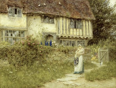 Neben dem alten Kirchentorhof, Smarden, Kent von Helen Allingham
