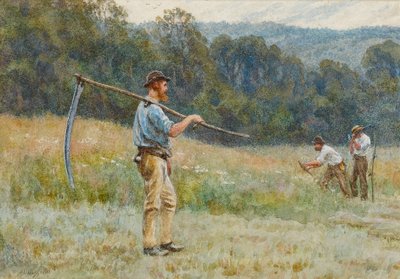 Heuernte in den Surrey Hills von Helen Allingham