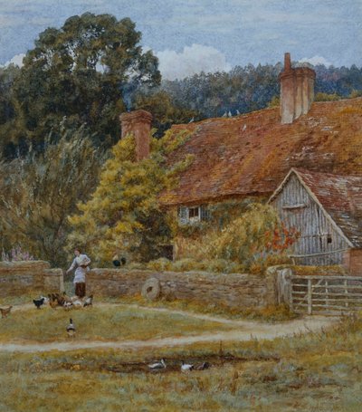 Netley Farm, Shere, Surrey von Helen Allingham