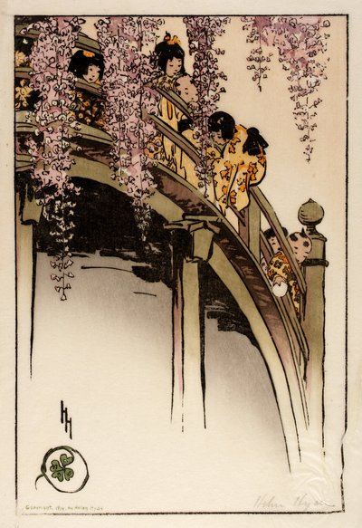 Mondbrücke in Kameido von Helen Hyde