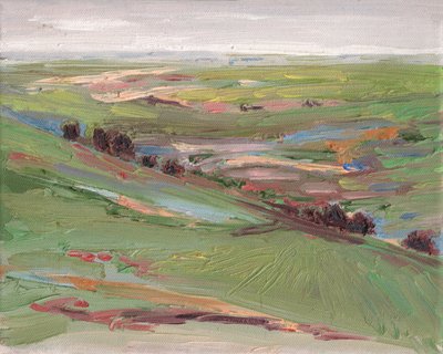 Über Hügel, 2008 von Helen White
