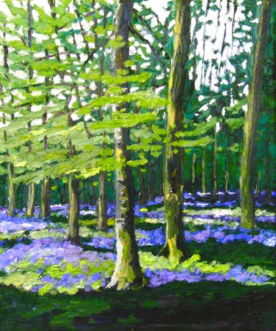 Blaue Glockenblumenwald von Helen White