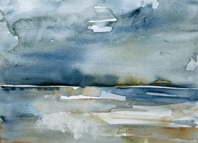 Abstrakte Meereslandschaft von Helena Ryhle