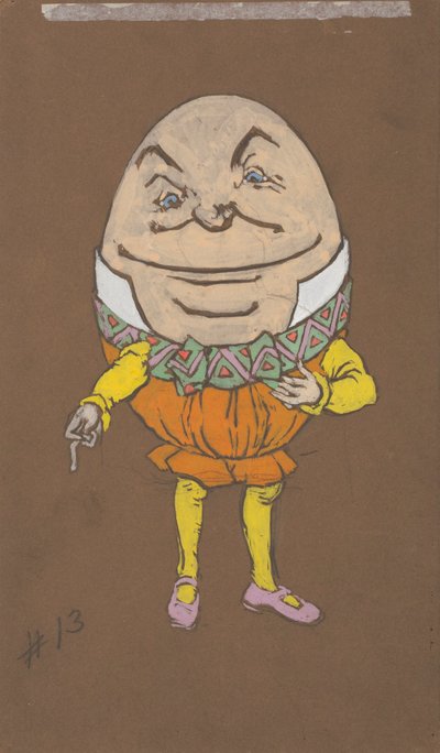 Humpty Dumpty (Kostümentwurf für Alice im Wunderland, 1915) von Henderson, William Penhallow