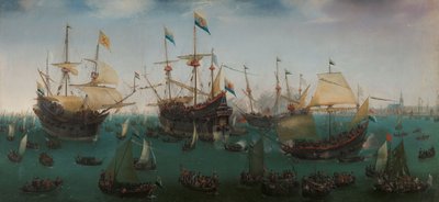 Die Rückkehr nach Amsterdam von der zweiten Expedition nach Ostindien von Hendrick Cornelisz Vroom