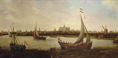 Ansicht von Haarlem von Norden von Hendrick Cornelisz. Vroom