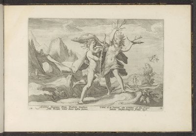 Daphne verwandelt sich in einen Lorbeerbaum von Hendrick Goltzius (workshop of)
