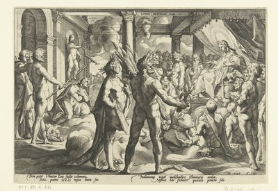 Phaëton im Palast des Helios von Hendrick Goltzius (workshop of)