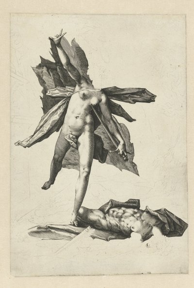 Pyramus und Thisbe von Hendrick Goltzius (workshop of)