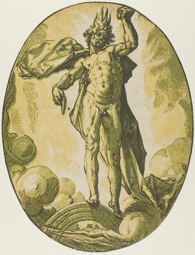Äther, Platte sechs aus Demogorgon und die Götter von Hendrick Goltzius
