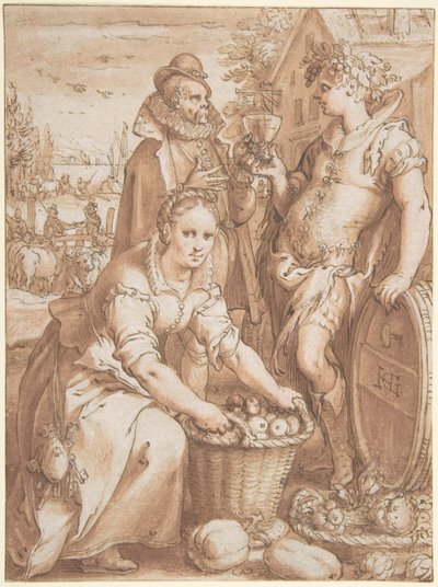 Herbst; Studie für einen Stich von Hendrick Goltzius