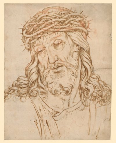 Brustbild des Schmerzensmannes, mit nach links geneigtem Haupt von Hendrick Goltzius