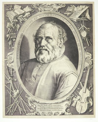 Porträt von Dirck Volkertsz Coornhert von Hendrick Goltzius