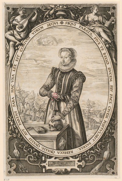 Porträt von Josina Hamels von Hendrick Goltzius
