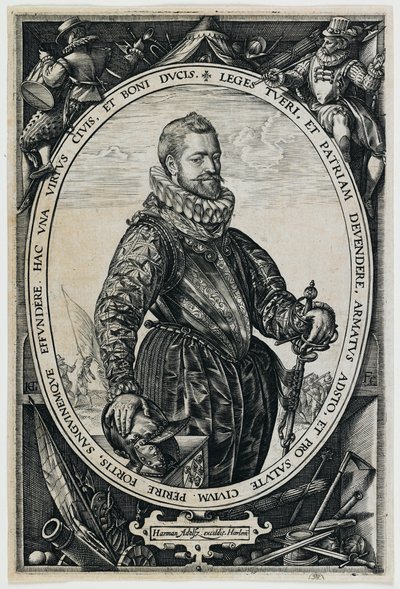 Porträt von Jacques de la Faille von Hendrick Goltzius