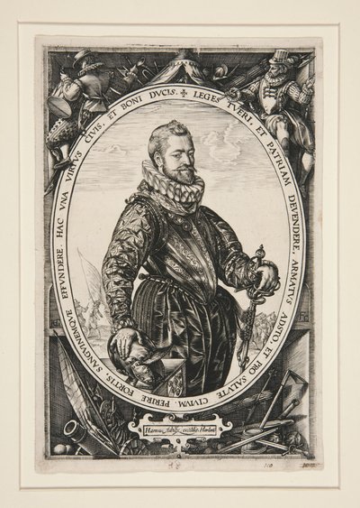 Porträt von Jacques de la Faille von Hendrick Goltzius